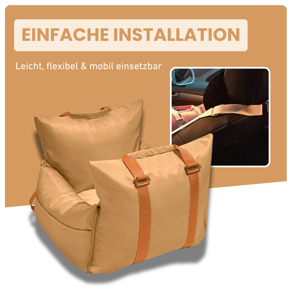 2-in-1 Tragetasche & Autositz für Hunde & Katzen – Sicher, bequem und immer dabei
